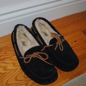 UGG Dakota Moccasin Slippers - Black